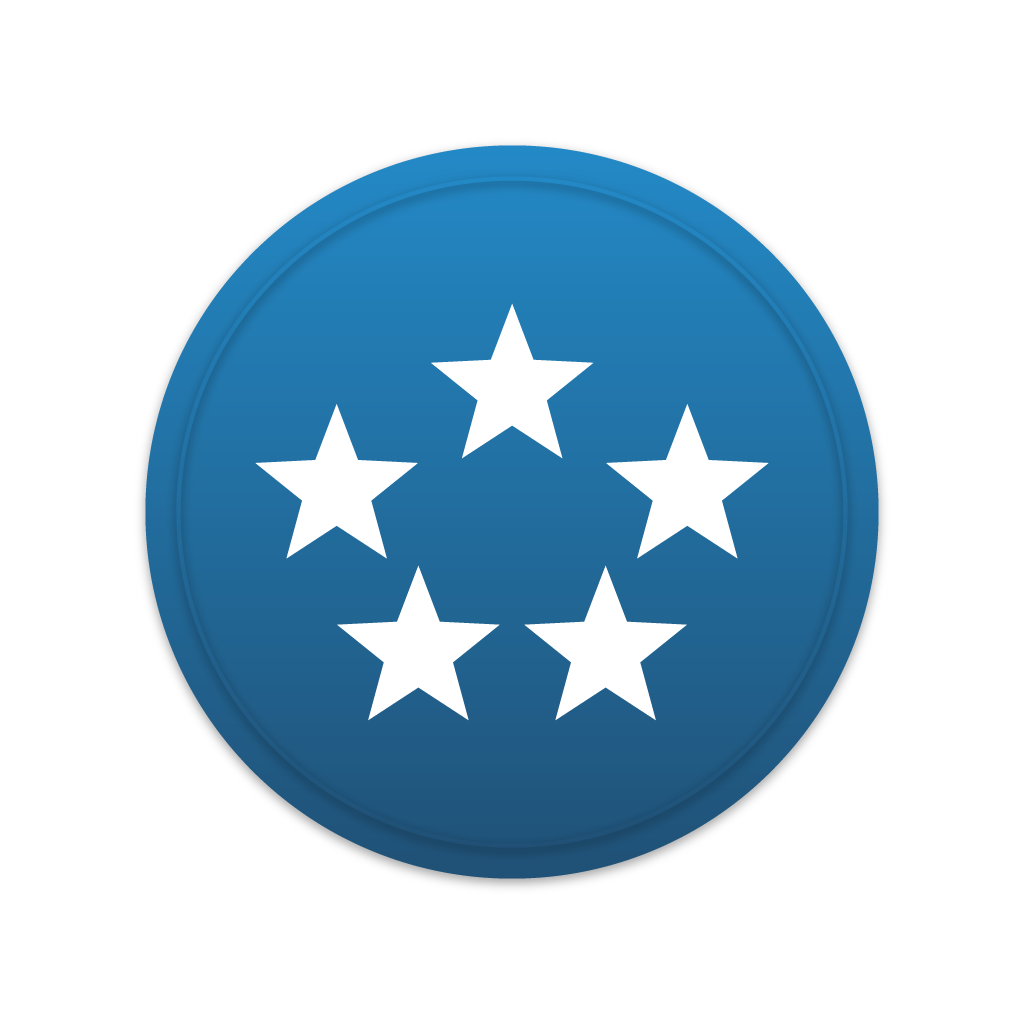 circle with 5 stars